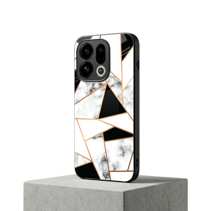 Monochrome Mosaic oppo find x9 mobile cover | shockproof glass phone case