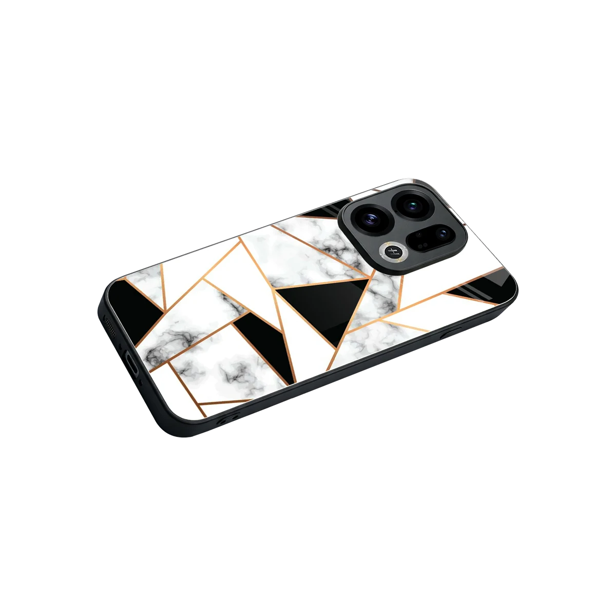 Monochrome Mosaic stylish phone case for oppo find x9 | glossy glass and slim fit