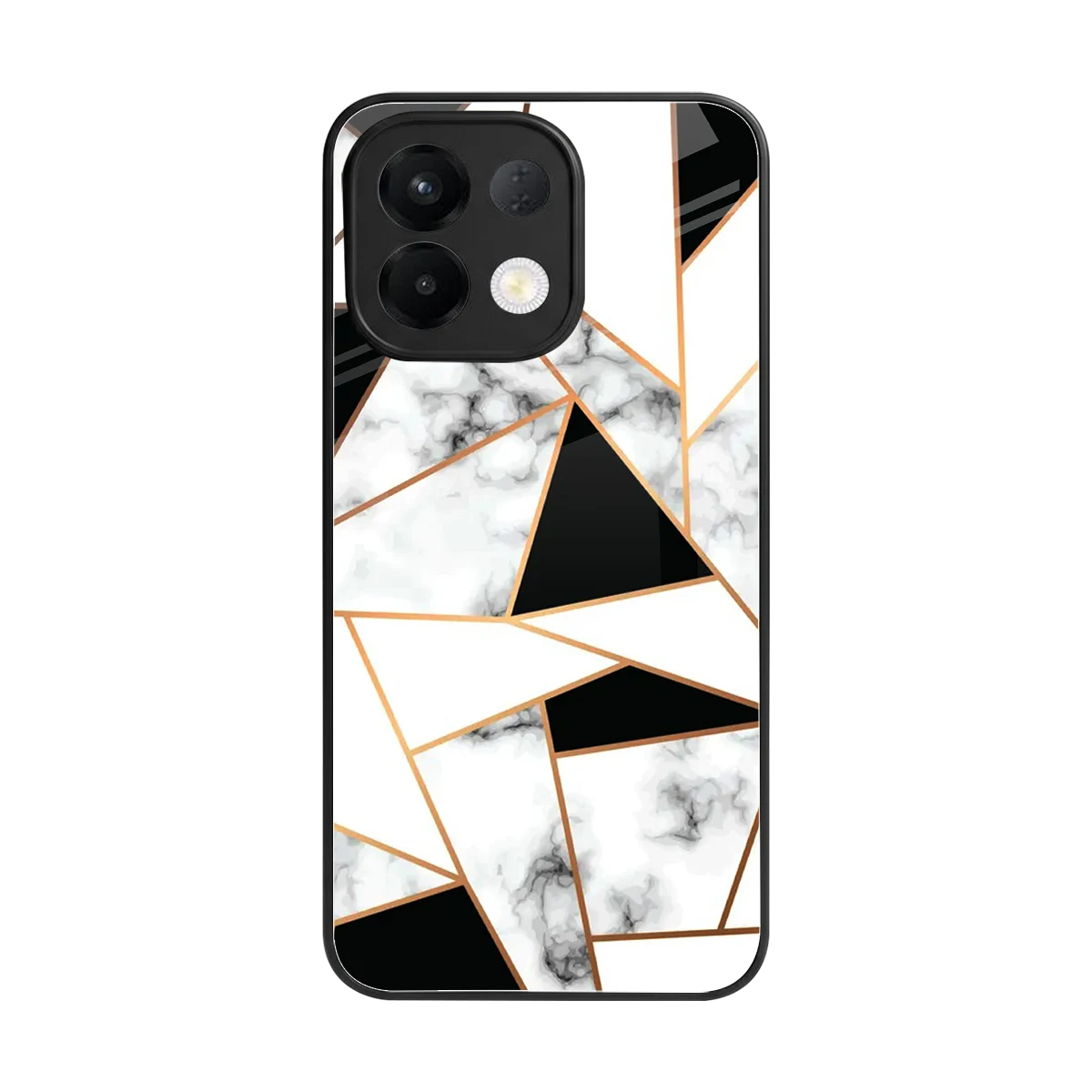 Monochrome Mosaic back phone cover | glass case for oppo k13 5g