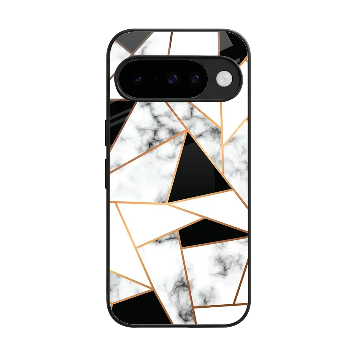 Monochrome Mosaic back phone cover | glass case for google pixel 10