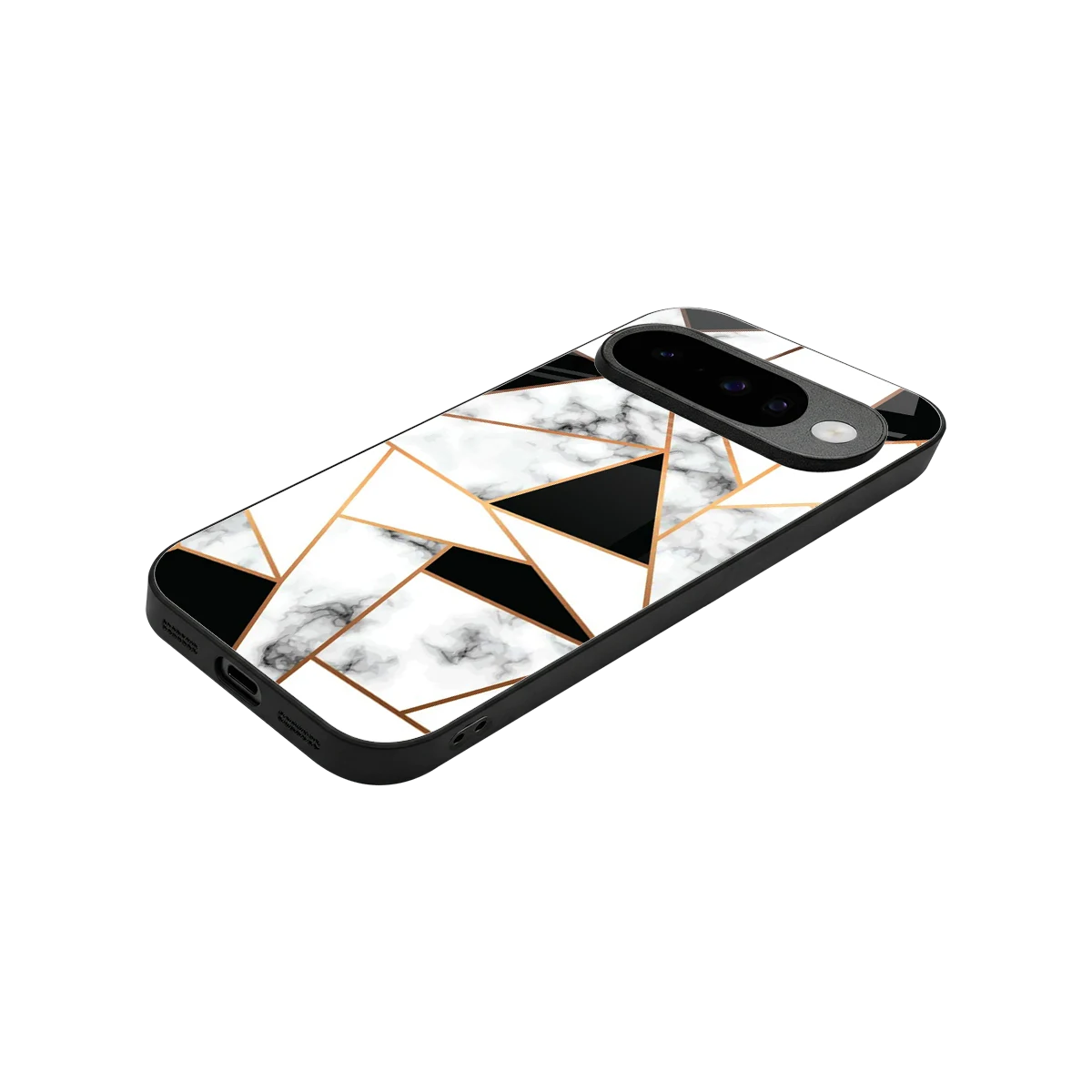 Monochrome Mosaic stylish phone case for google pixel 10 | glossy glass and slim fit