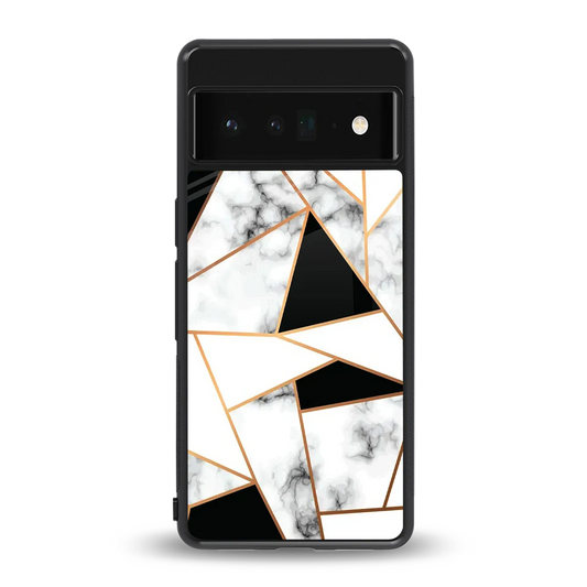 Monochrome Mosaic back phone cover | glass case for google pixel 6 pro