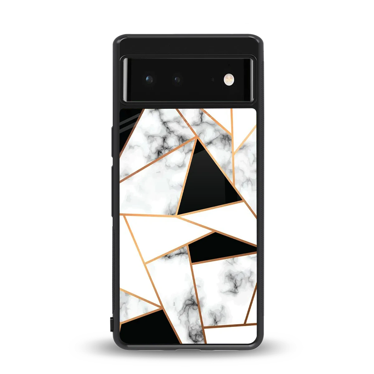 Monochrome Mosaic back phone cover | glass case for google pixel 6a
