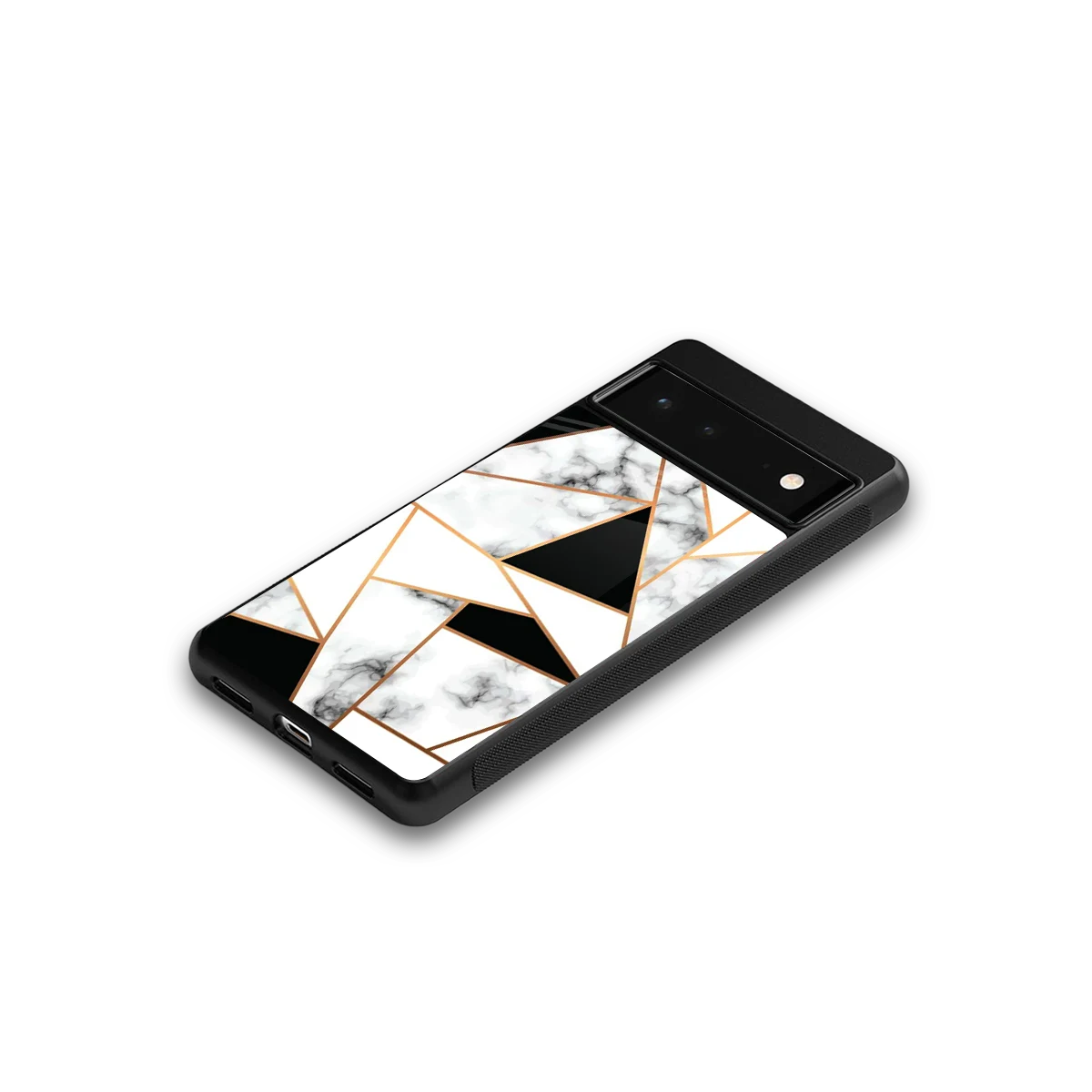 Monochrome Mosaic google pixel 6 mobile cover | shockproof glass phone case