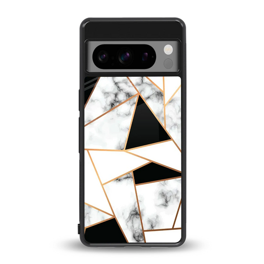 Monochrome Mosaic back phone cover | glass case for google pixel 8 pro
