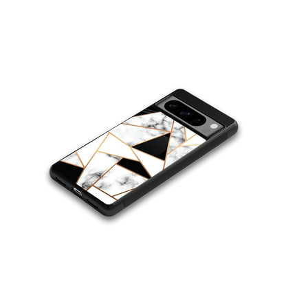 Monochrome Mosaic google pixel 8 pro mobile cover | shockproof glass phone case