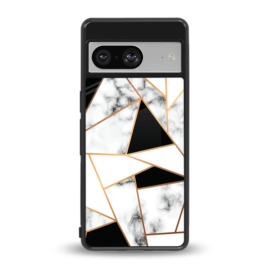 Monochrome Mosaic back phone cover | glass case for google pixel 8