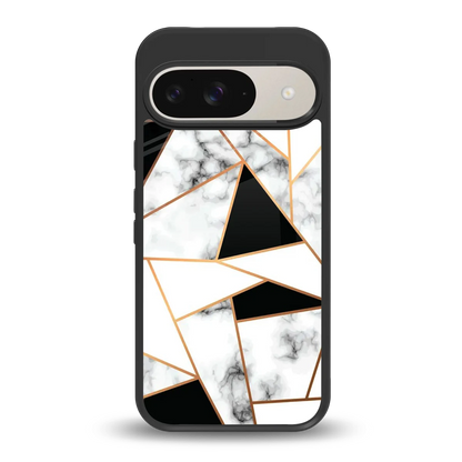 Monochrome Mosaic back phone cover | glass case for google pixel 9