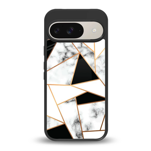 Monochrome Mosaic back phone cover | glass case for google pixel 9