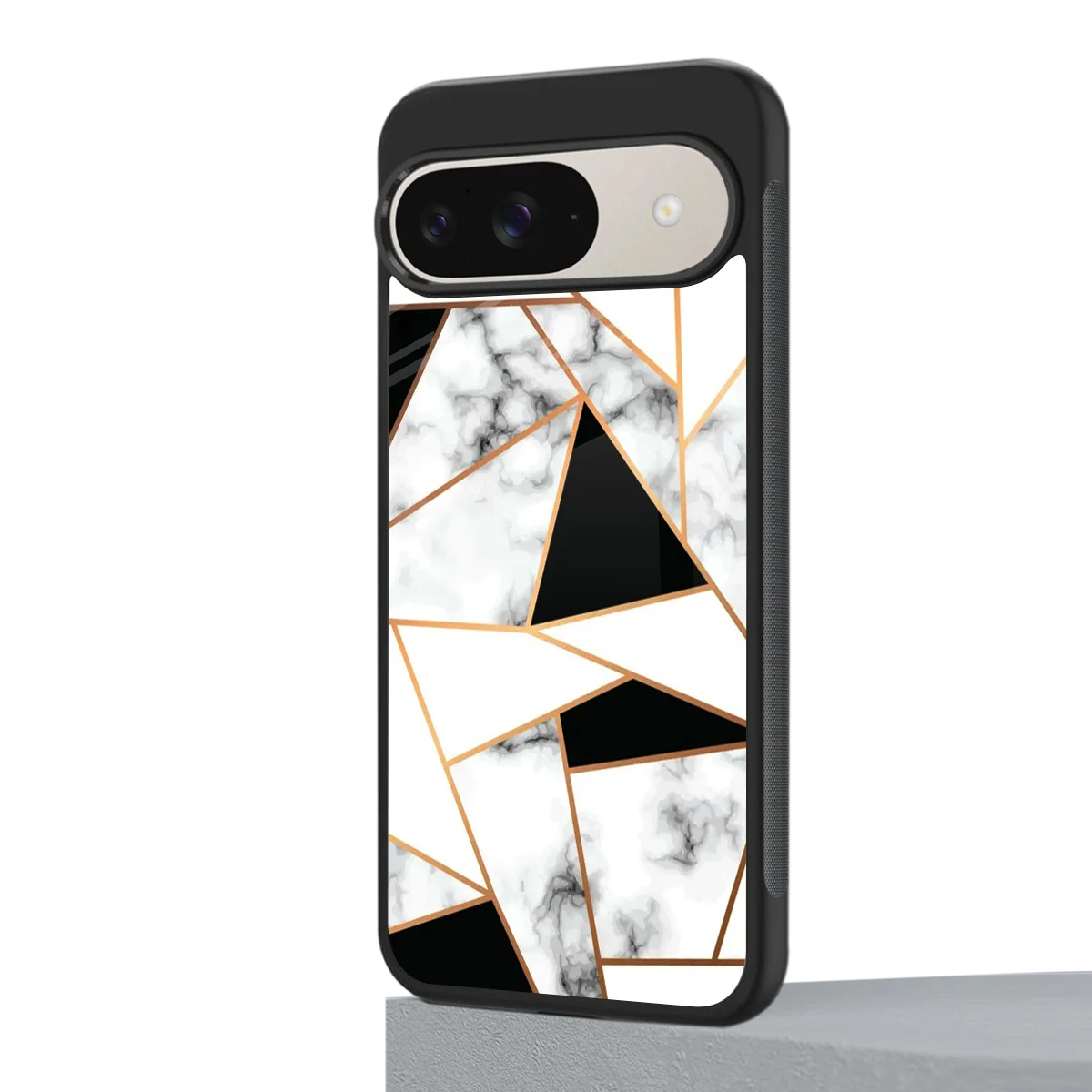 Monochrome Mosaic google pixel 9 mobile cover | shockproof glass phone case