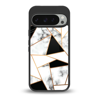 Monochrome Mosaic back phone cover | glass case for google pixel 9 pro