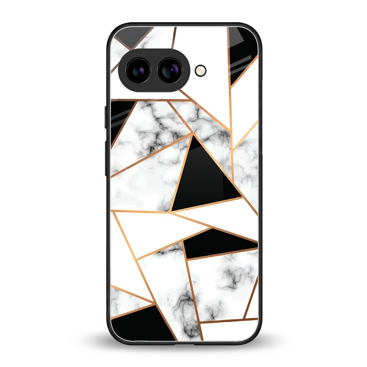 Monochrome Mosaic back phone cover | glass case for google pixel 10a