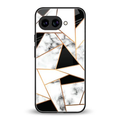 Monochrome Mosaic back phone cover | glass case for google pixel 10a