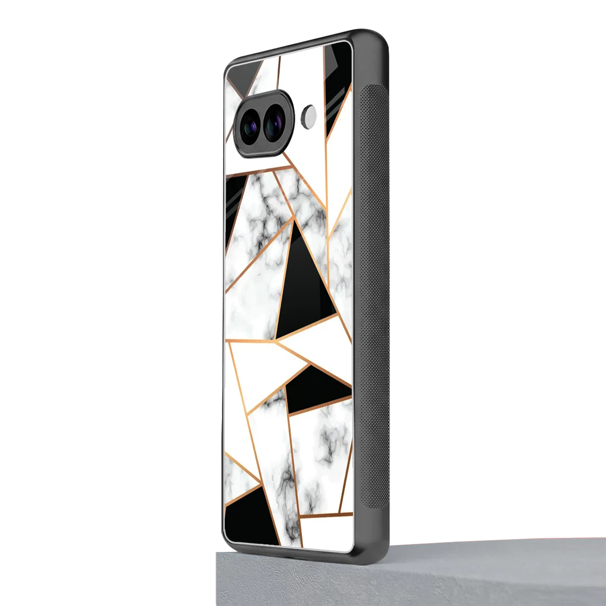 Monochrome Mosaic google pixel 10a mobile cover | shockproof glass phone case