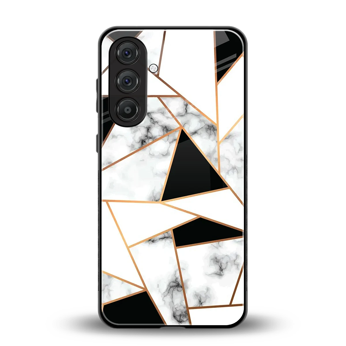 Monochrome Mosaic back phone cover | glass case for samsung galaxy m35 5g
