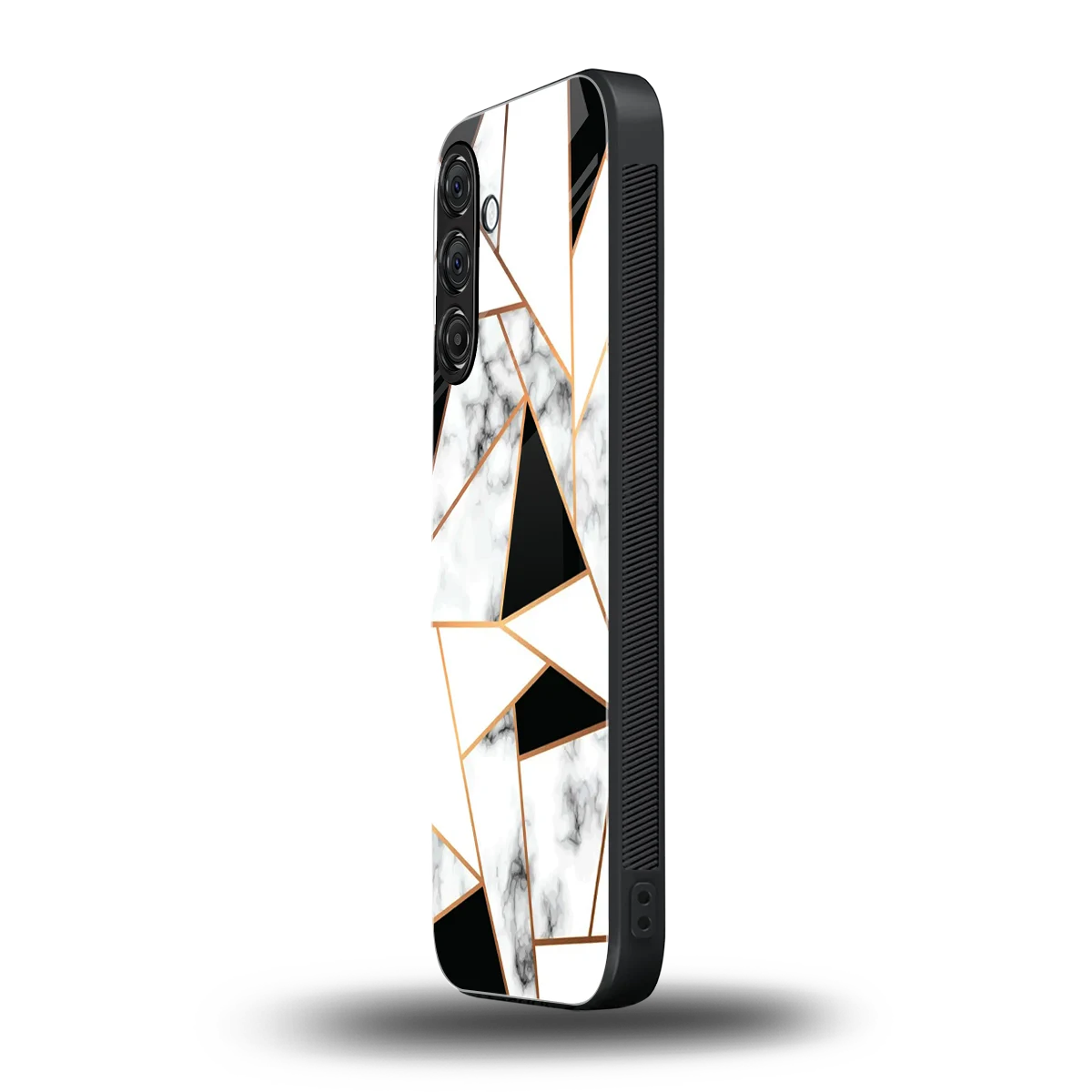 Monochrome Mosaic samsung galaxy m35 5g mobile cover | shockproof glass phone case