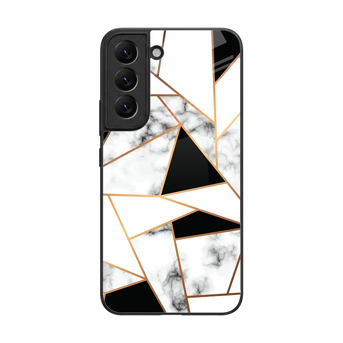 Monochrome Mosaic back phone cover | glass case for samsung galaxy s22