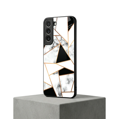 Monochrome Mosaic samsung galaxy s22 mobile cover | shockproof glass phone case