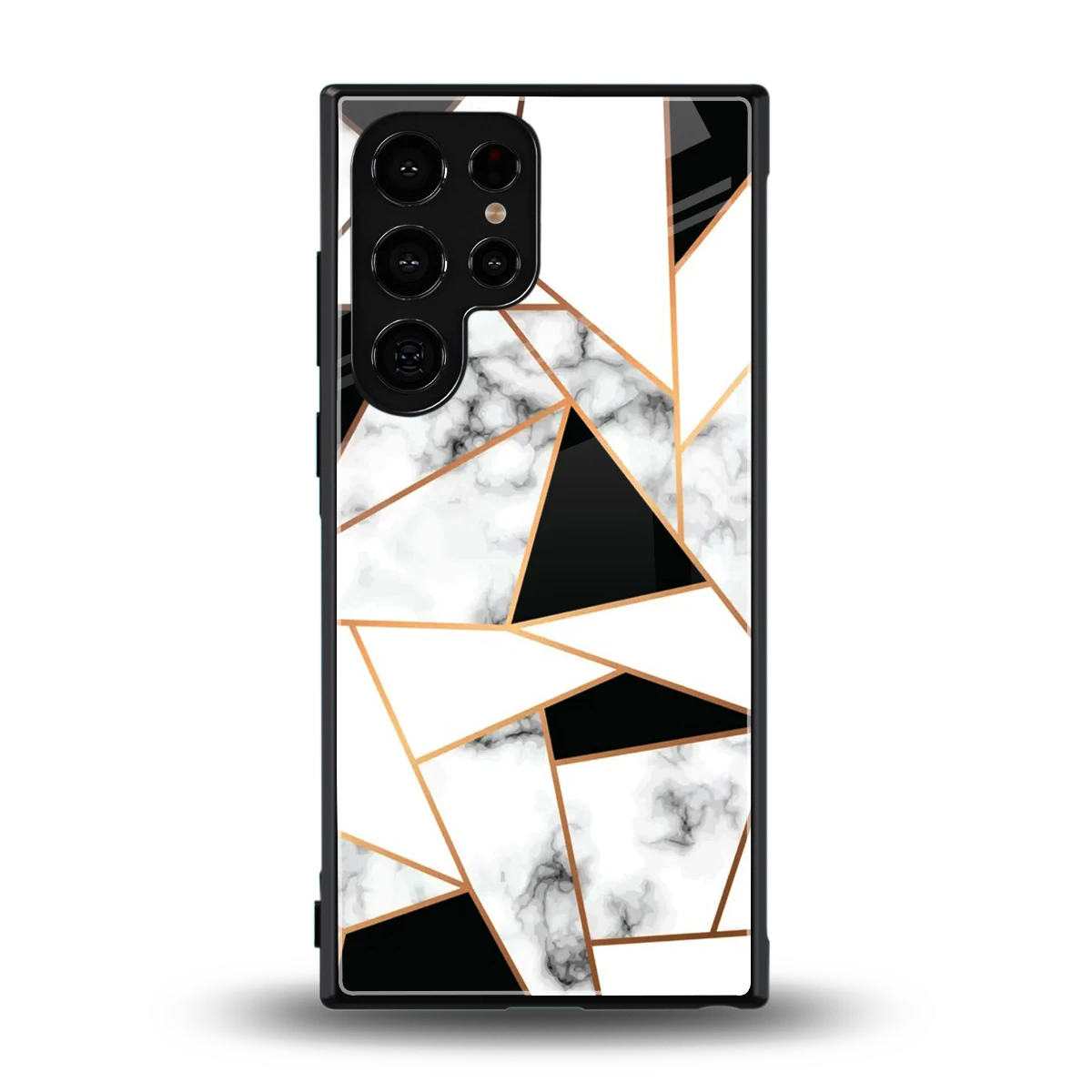 Monochrome Mosaic back phone cover | glass case for samsung galaxy s24 ultra