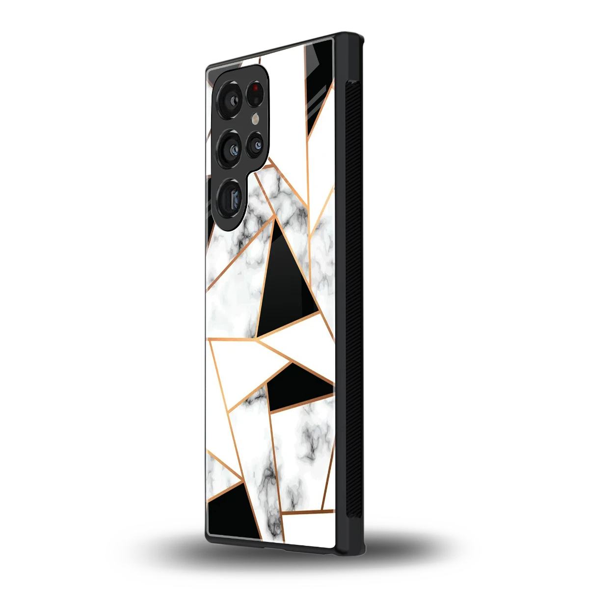 Monochrome Mosaic samsung galaxy s24 ultra mobile cover | shockproof glass phone case