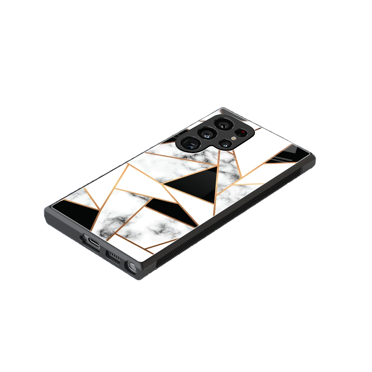 Monochrome Mosaic stylish phone case for samsung galaxy s23 ultra | glossy glass and slim fit