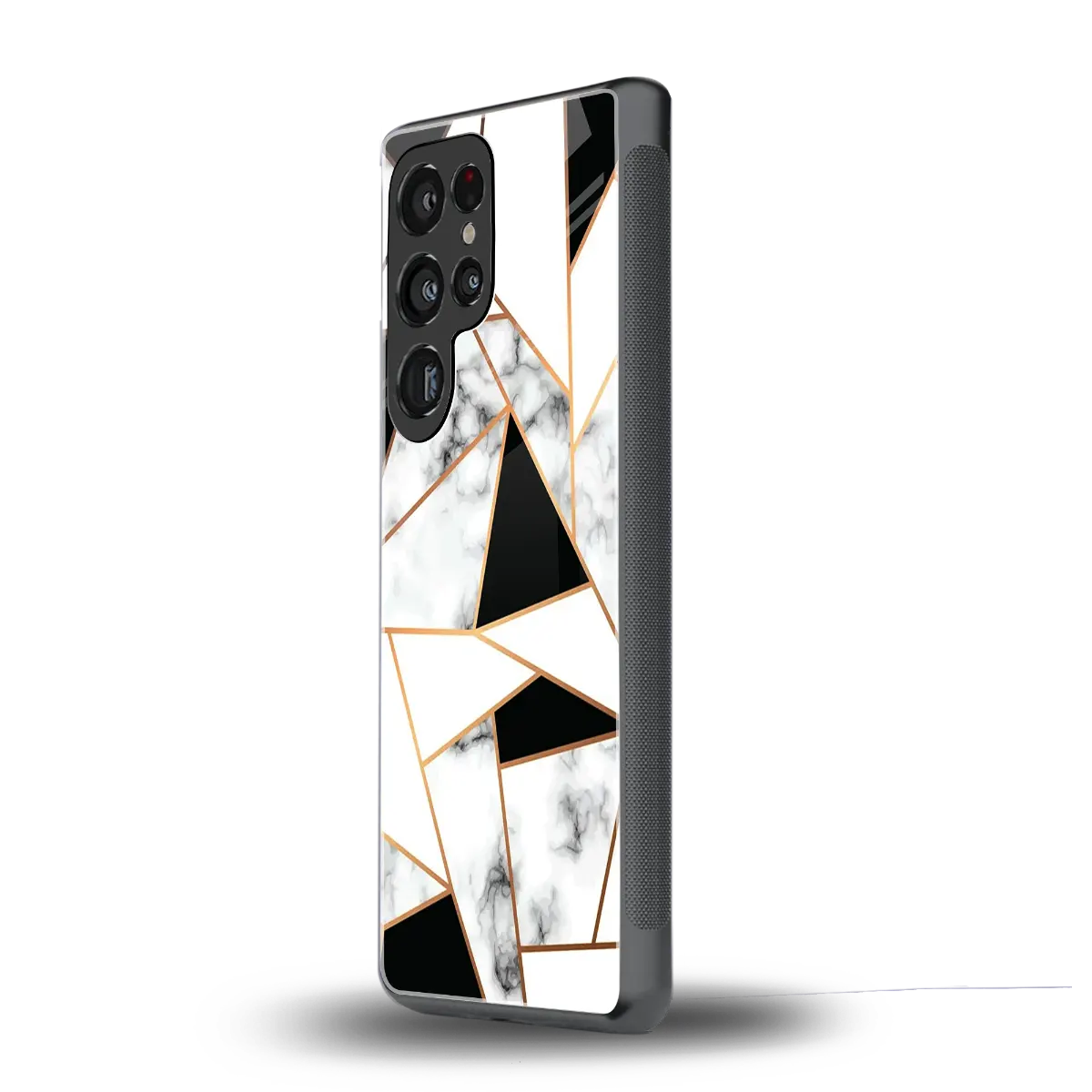 Monochrome Mosaic samsung galaxy s25 ultra mobile cover | shockproof glass phone case