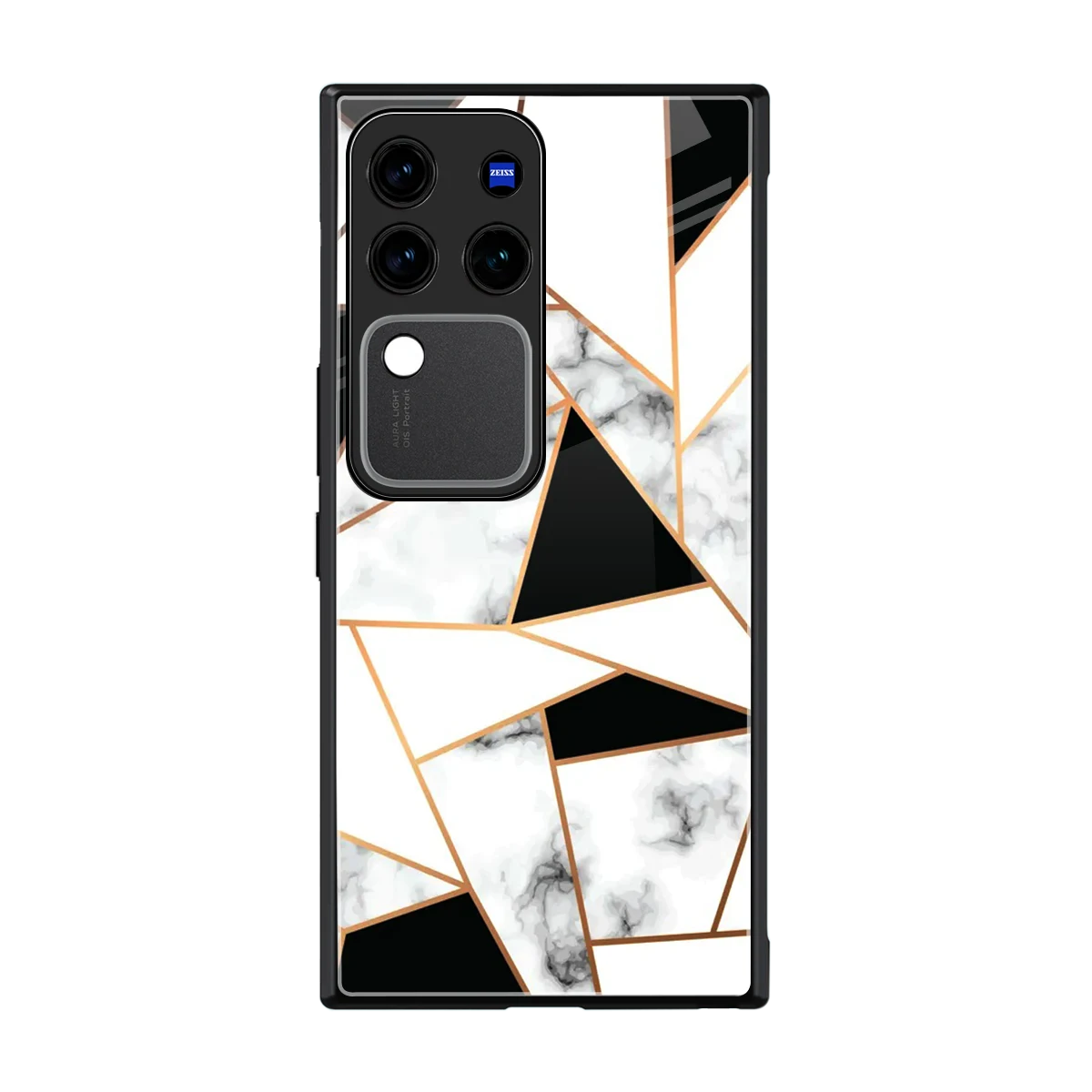 Monochrome Mosaic back phone cover | glass case forvivo v30 pro