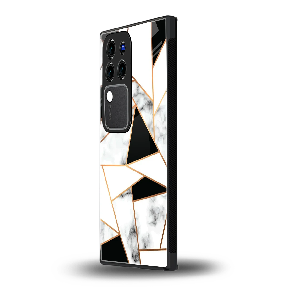 Monochrome Mosaicvivo v30 pro mobile cover | shockproof glass phone case