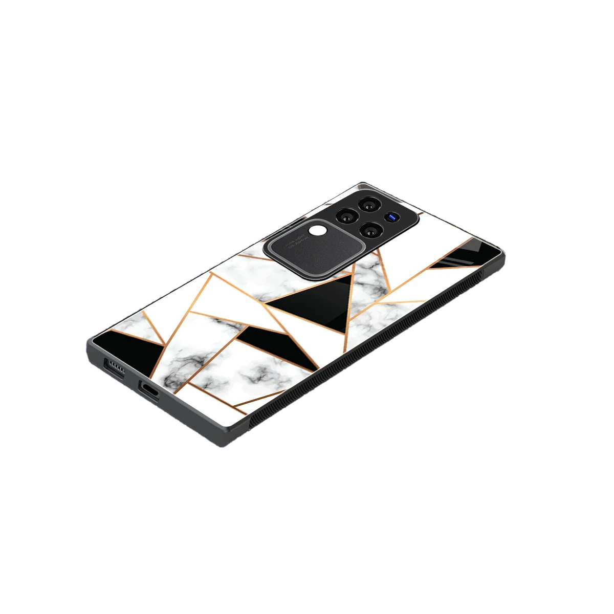 Monochrome Mosaic stylish phone case forvivo v30 pro | glossy glass and slim fit