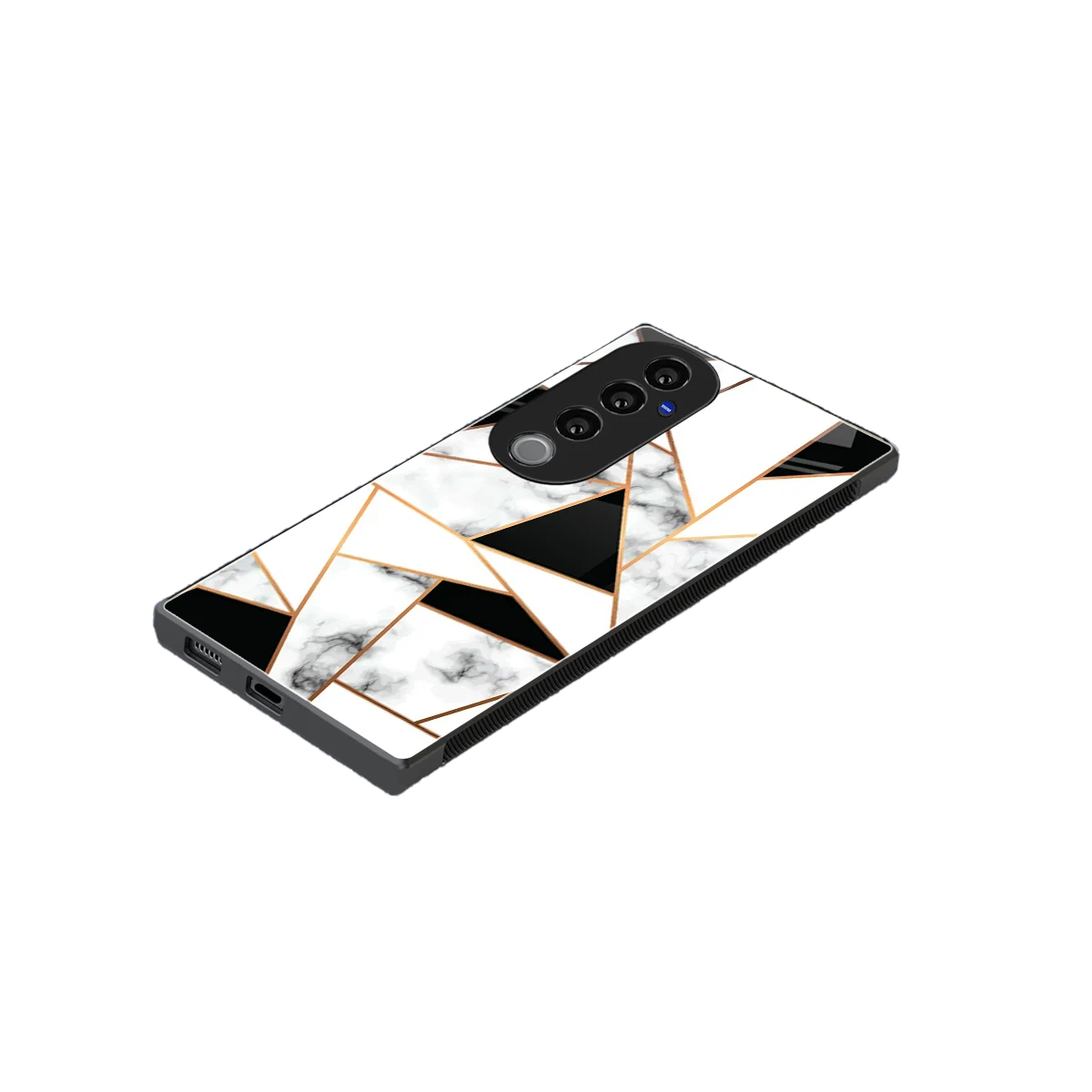 Monochrome Mosaic stylish phone case for vivo v40 pro | glossy glass and slim fit