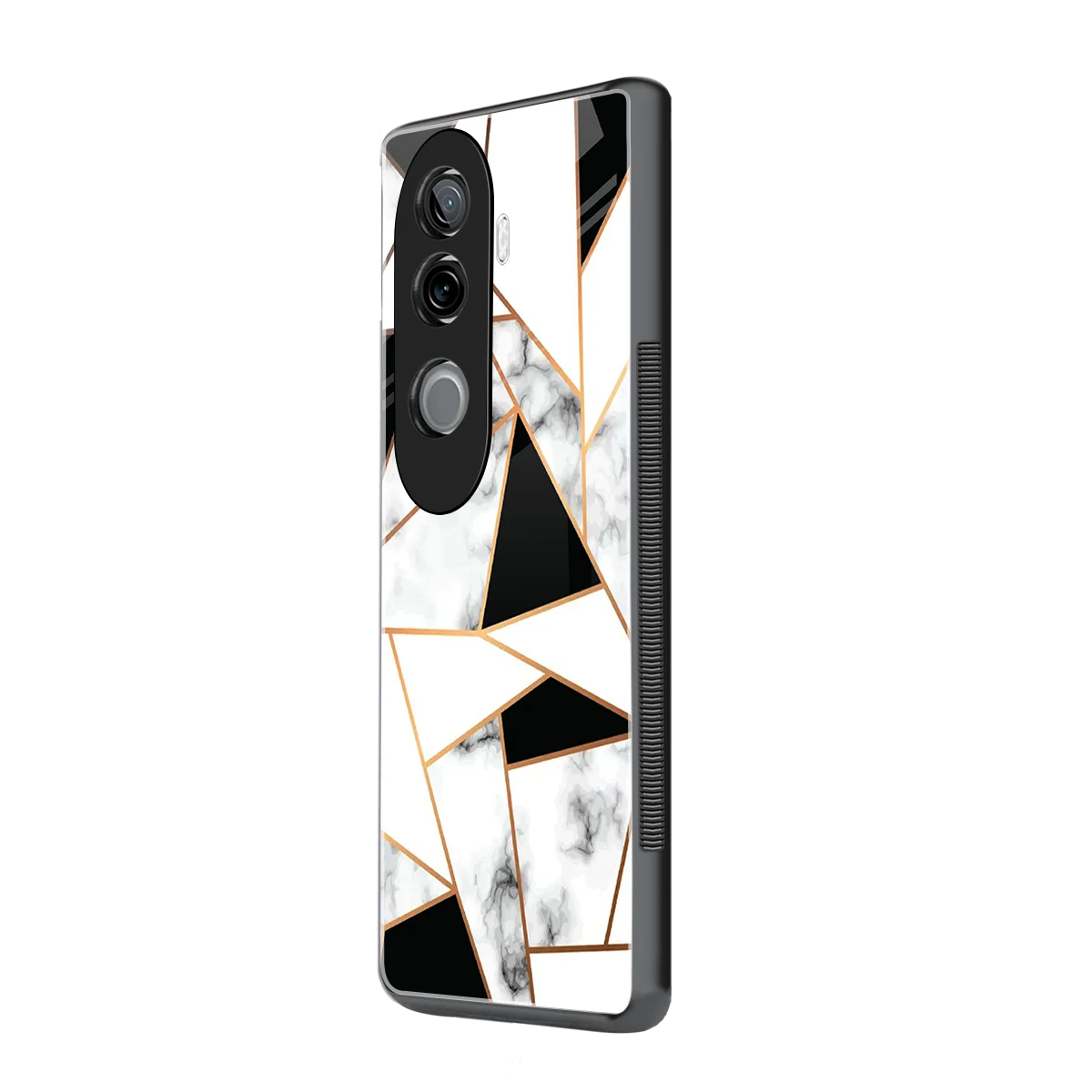Monochrome Mosaic vivo v40e mobile cover | shockproof glass phone case