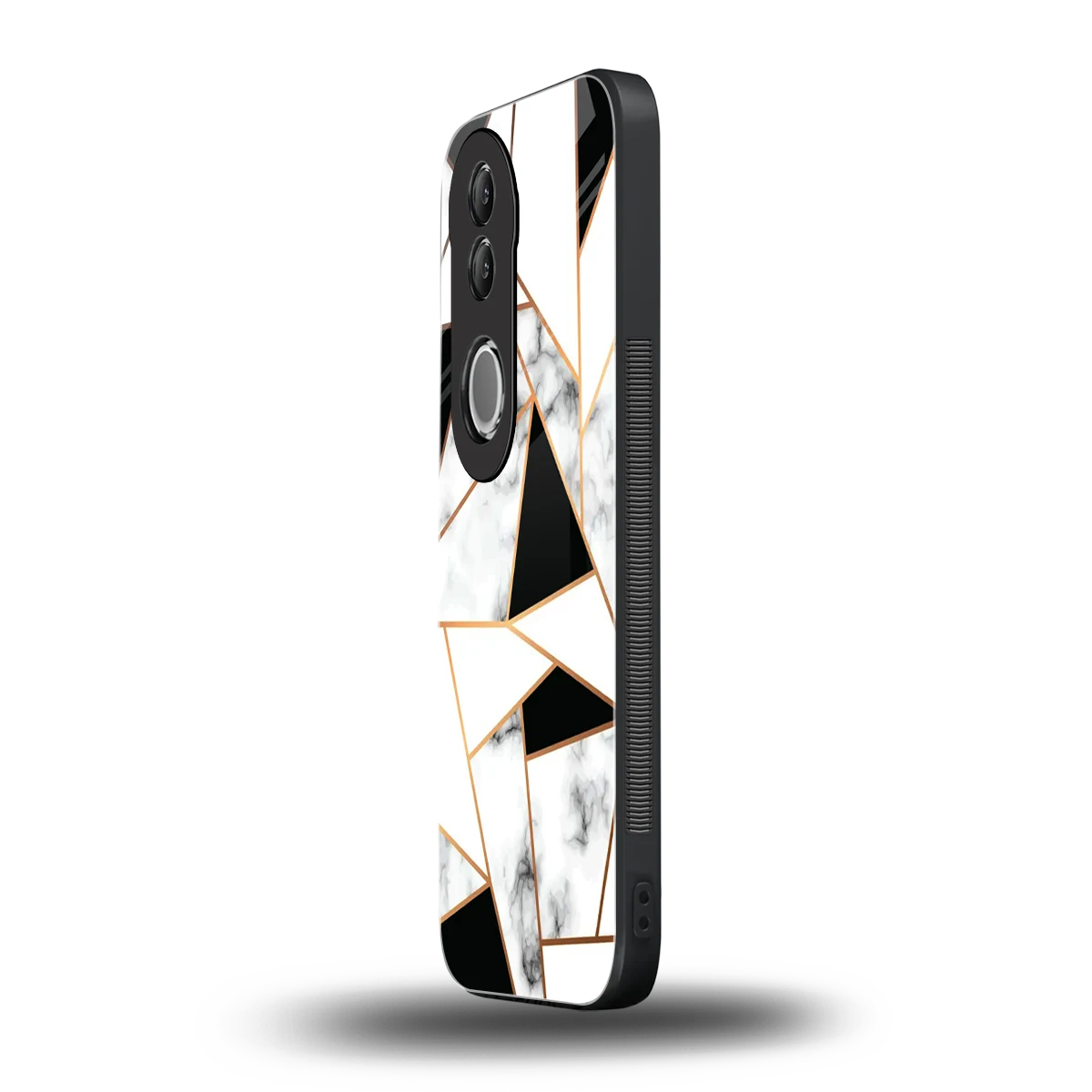 Monochrome Mosaic vivo v50 mobile cover | shockproof glass phone case