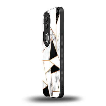 Monochrome Mosaic vivo v50 mobile cover | shockproof glass phone case