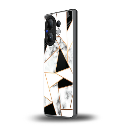 Monochrome Mosaic vivo v60 mobile cover | shockproof glass phone case
