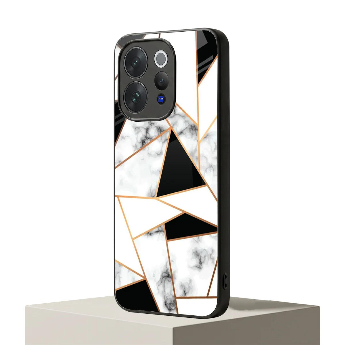 Monochrome Mosaic vivo v70 mobile cover | shockproof glass phone case