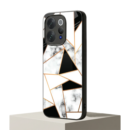 Monochrome Mosaic vivo v70 elite mobile cover | shockproof glass phone case