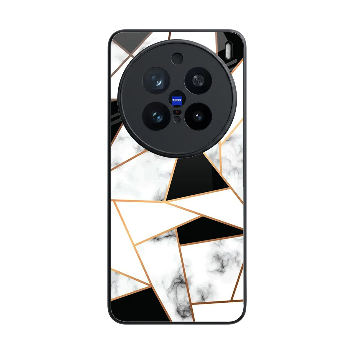 Monochrome Mosaic back phone cover | glass case for vivo x200 pro