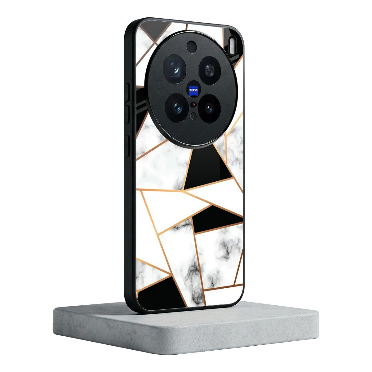 Monochrome Mosaic vivo x200 pro mobile cover | shockproof glass phone case