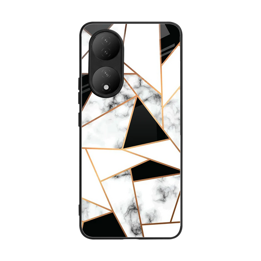 Monochrome Mosaic back phone cover | glass case for Vivo-y100