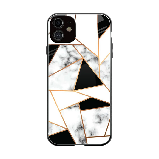 Monochrome Mosaic back phone cover | glass case for iphone 12