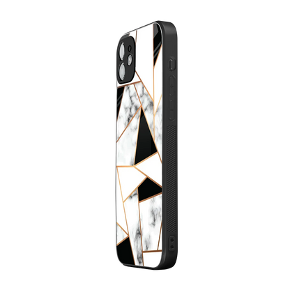 Monochrome Mosaic iphone 11 mobile cover | shockproof glass phone case
