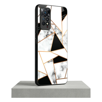 Monochrome Mosaic redmi note 11 pro mobile cover | shockproof glass phone case