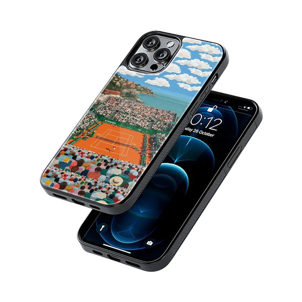 Protective Glass Back Phone Case Compatible with iPhone, Samsung, OnePlus, Pixel & More