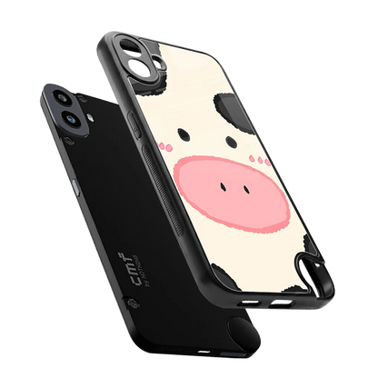 Moochic sleek cmf nothing phone 1 cover with tempered glass back and TPU edges