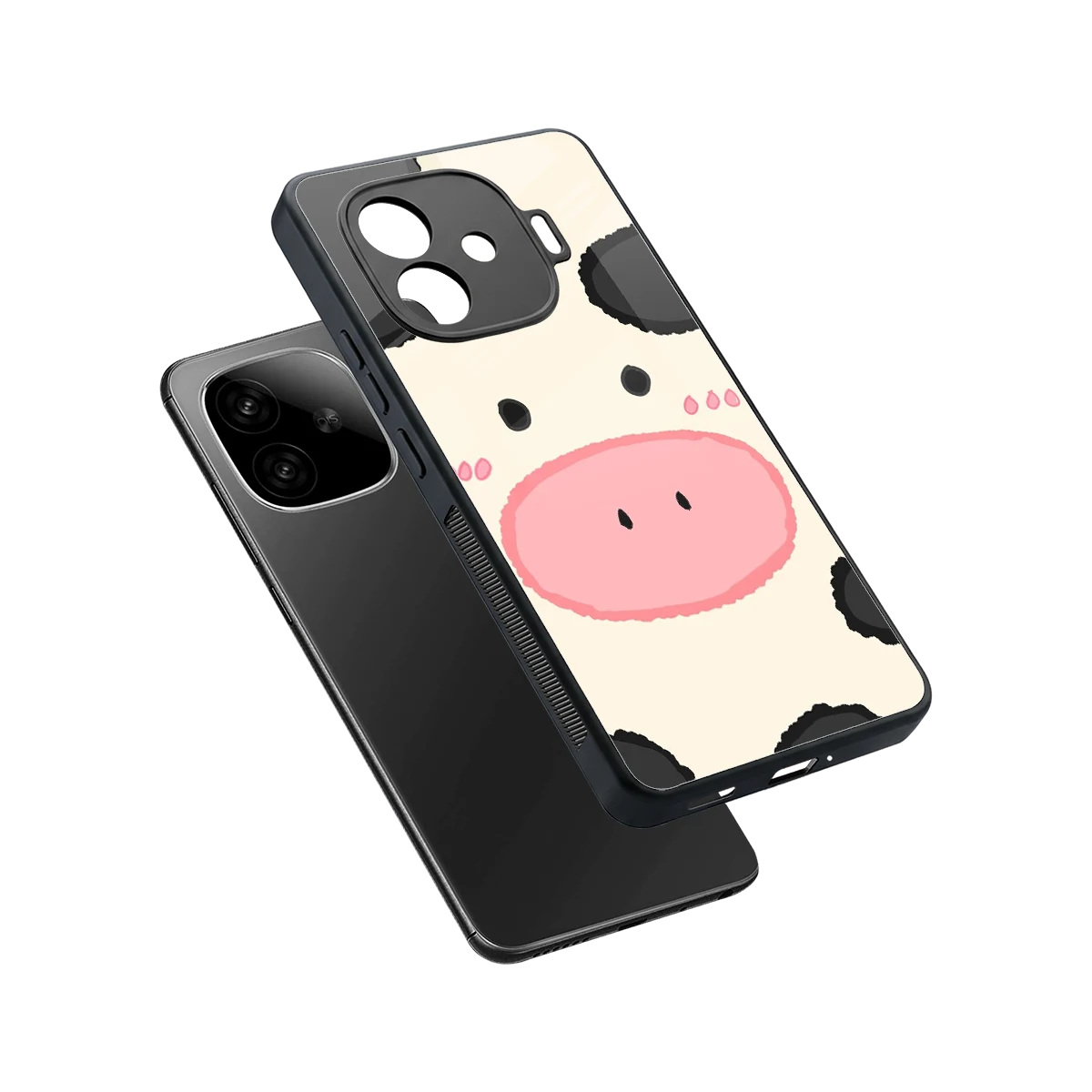Moochic sleek iqoo neo 10r 5g cover with tempered glass back and TPU edges