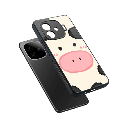 Moochic sleek iqoo neo 10r 5g cover with tempered glass back and TPU edges
