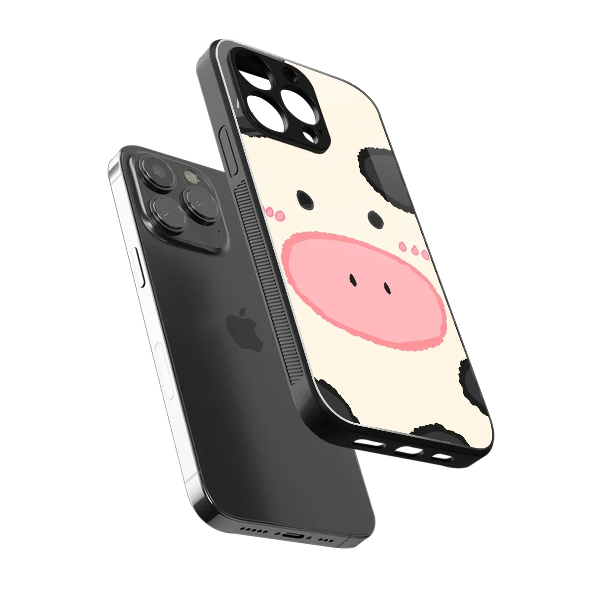 Moochic sleek iphone 16 pro max cover with tempered glass back and TPU edges