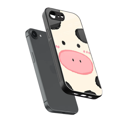 Moochic sleek iphone 17e cover with tempered glass back and TPU edges