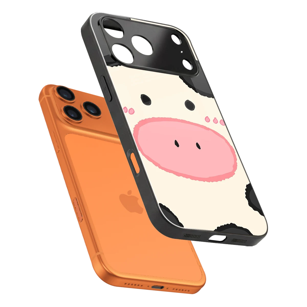 Moochic sleek iphone 17 pro cover with tempered glass back and TPU edges