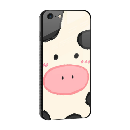 Moochic sleek iphone 6s plus cover with tempered glass back and TPU edges